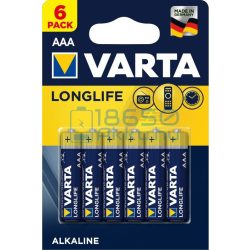 Varta Longlife Alkáli Tartós (AAA / LR03) Mikro Elem (6db)