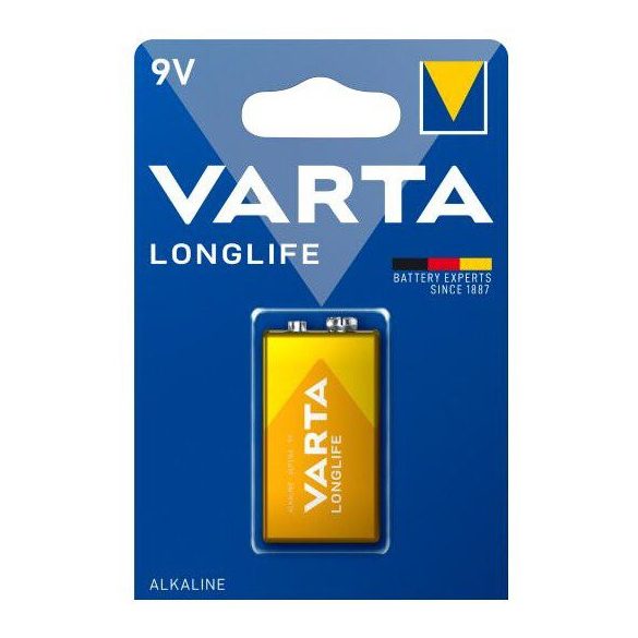 Varta Longlife 6LR61 9V Alkáli Elem