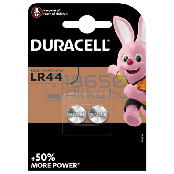 Duracell AG13 / LR44 Alkáli Gombelem (2db)