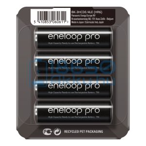 Panasonic Eneloop Pro 2500mAh (AA / R6) Ceruza Újratölthető Elem / Ni-MH Akkumulátor (4db) (SP)