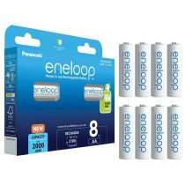   Panasonic Eneloop 2000mAh (AA / R6) Ceruza Újratölthető Elem / Ni-MH Akkumulátor (8db)