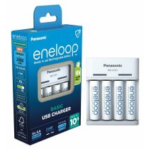   Panasonic Eneloop BQ-CC61 Ni-MH Akkumulátor Töltő + 4db 2000mAh (AA / R6) Ceruza Újratölthető Elem