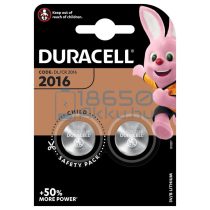 Duracell CR2016 Lítium Gombelem (2db)