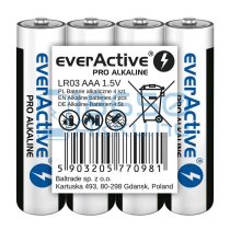   EverActive Pro Alkáli Tartós (AAA / LR03) Mikro Elem (4db) (fóliás)