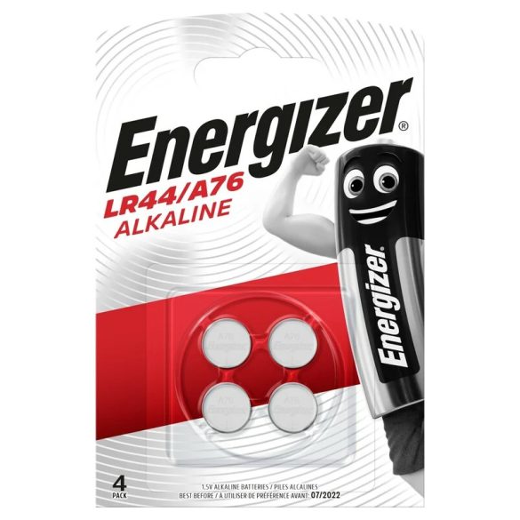 Energizer AG13 / LR44 / A76 Alkáli Gombelem (4db)