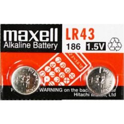 Maxell AG12 / LR43 / 186 Alkáli Gombelem (2db)