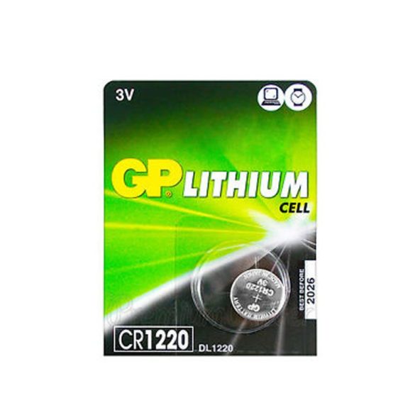 GP CR1220 Lítium Gombelem