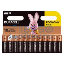   Duracell Basic Duralock Alkáli Tartós (AA / LR6 / MN1500) Ceruza Elem (12db)